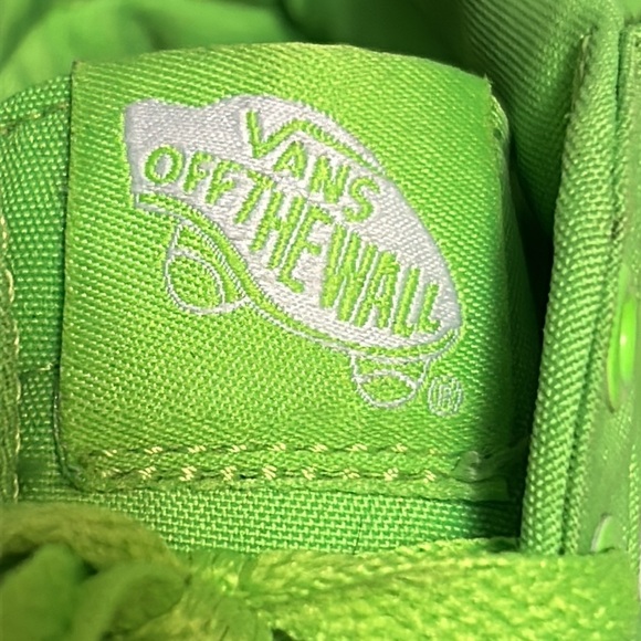 Vans Sk8 Hi Pro Classic Neon Green Skate Shoes Sneakers Mens 6.5 Womens 8 Hi-Top - Picture 6 of 11